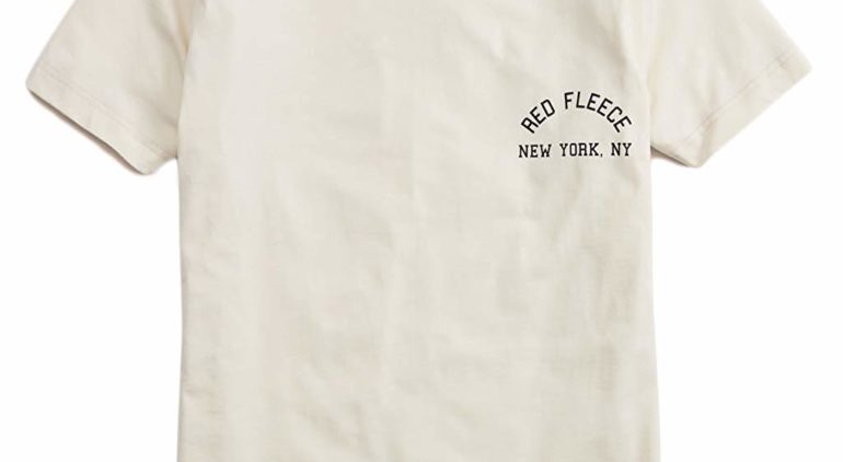 ブルックスブラザーズの淡い色合いの半袖Tシャツ