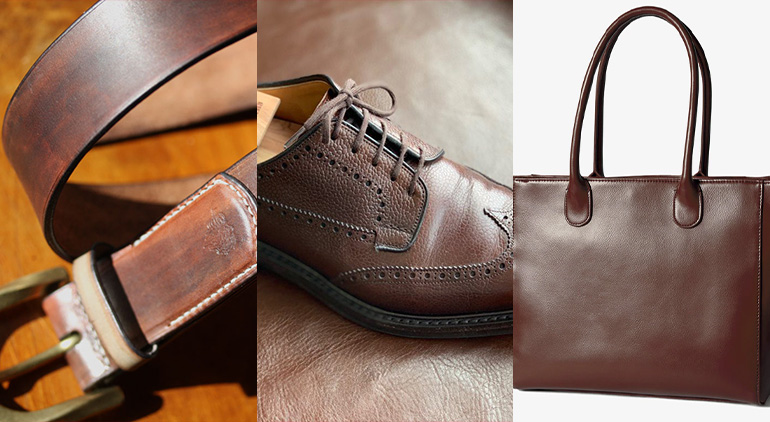 レザーのバッグ、ベルト、靴を茶色で統一すべき理由！