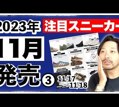 今月発売される注目スニーカー&トピックまとめ | 2023年11月③(11/17〜11/18)