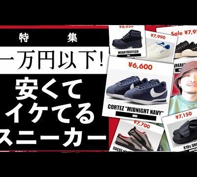 [特集] すべて一万円以下！安くてイケてるスニーカーを紹介します